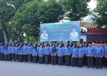 Ratu Dewa Resmi Lantik 2.037 PPPK Paruh Waktu Palembang 2025